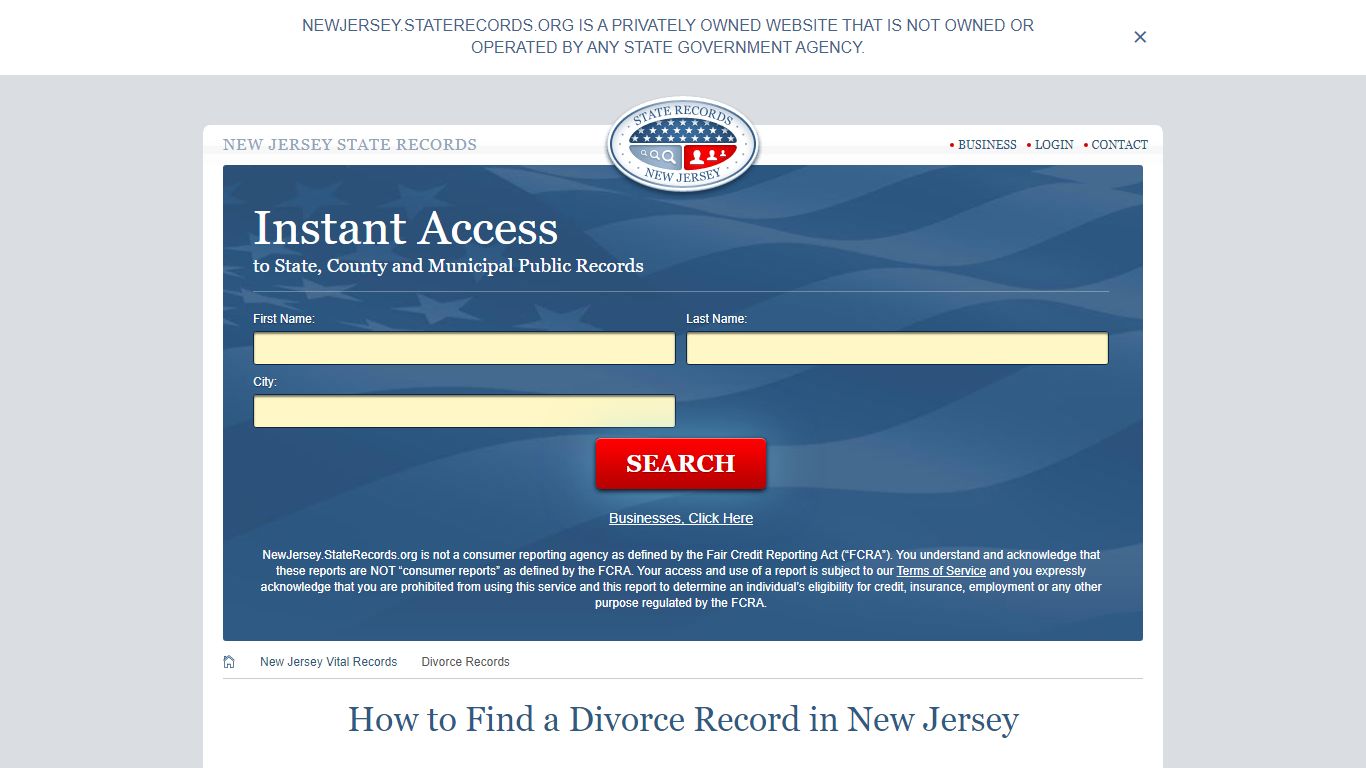How to Find a Divorce Record in New Jersey